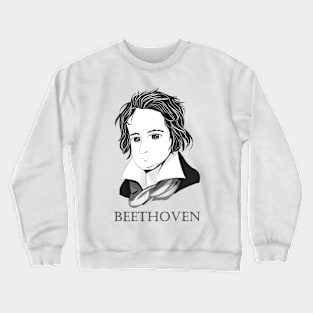 Ludwig van Beethoven in Chibi Style Crewneck Sweatshirt